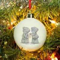 Personalised Me to You Wrapped Up In Lights Christmas Bauble Extra Image 1 Preview